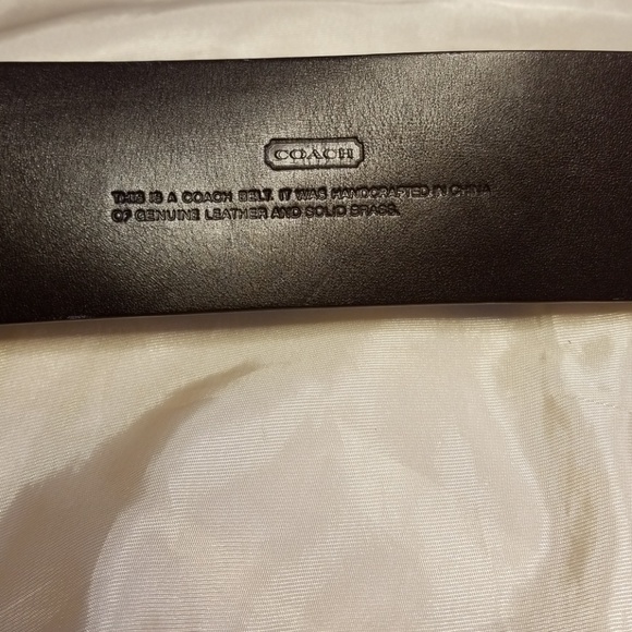 Multicolored COACH leather belt - Picture 3 of 8